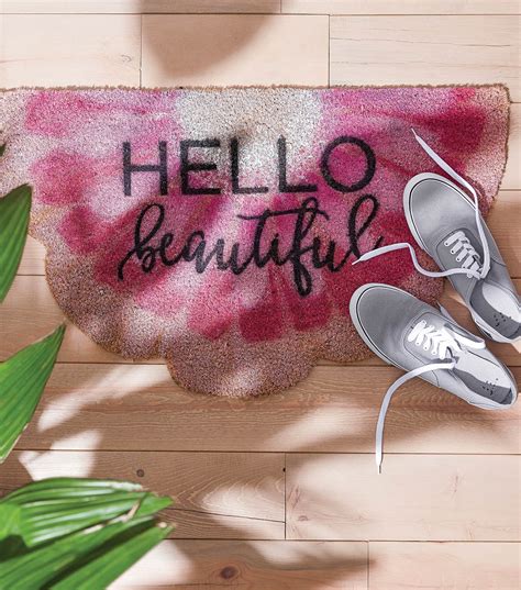 How To Make Coco Door Stenciled Mat Online .